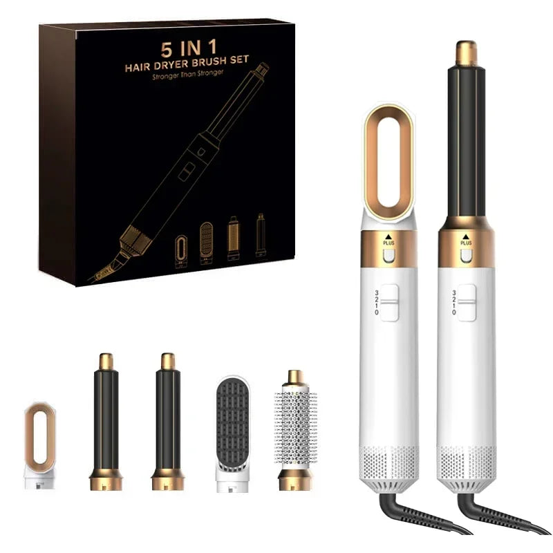 5 In 1 Hair Dryer And Hot Air Comb Brush