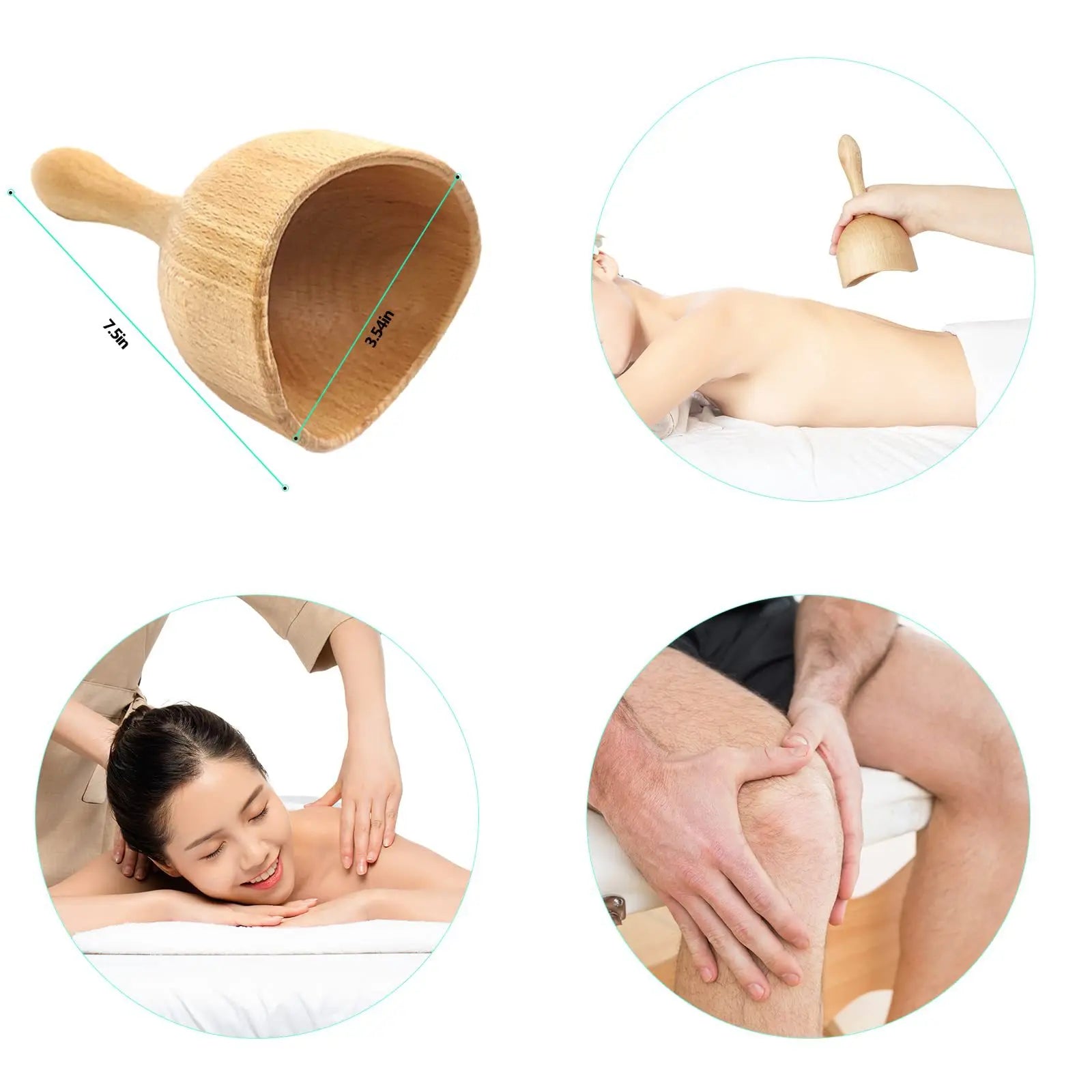 SculptEase Wooden Gua Sha Massager