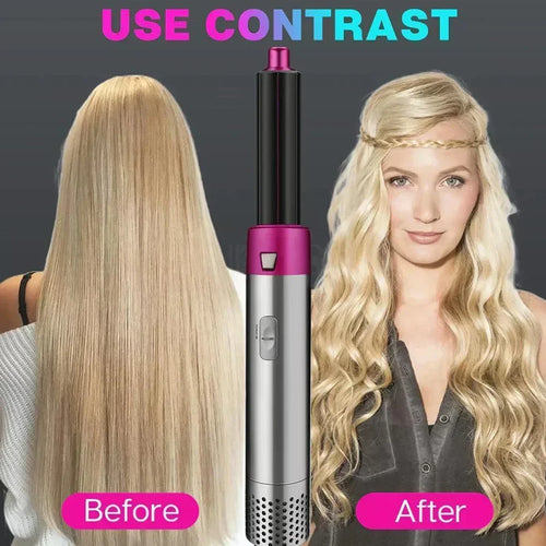 5 In 1 Hair Dryer And Hot Air Comb Brush