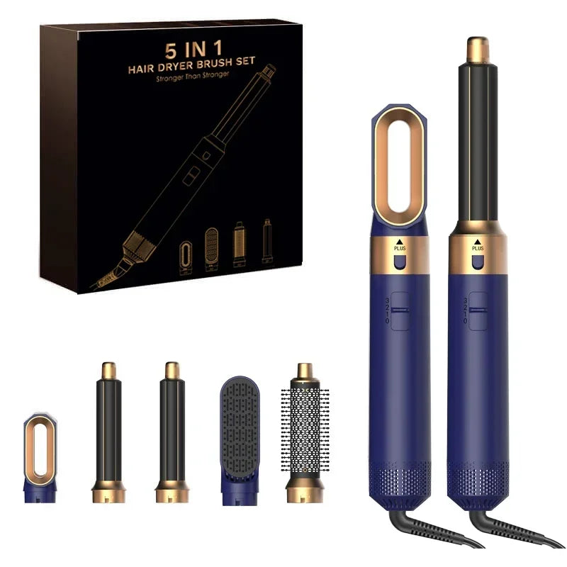 5 In 1 Hair Dryer And Hot Air Comb Brush