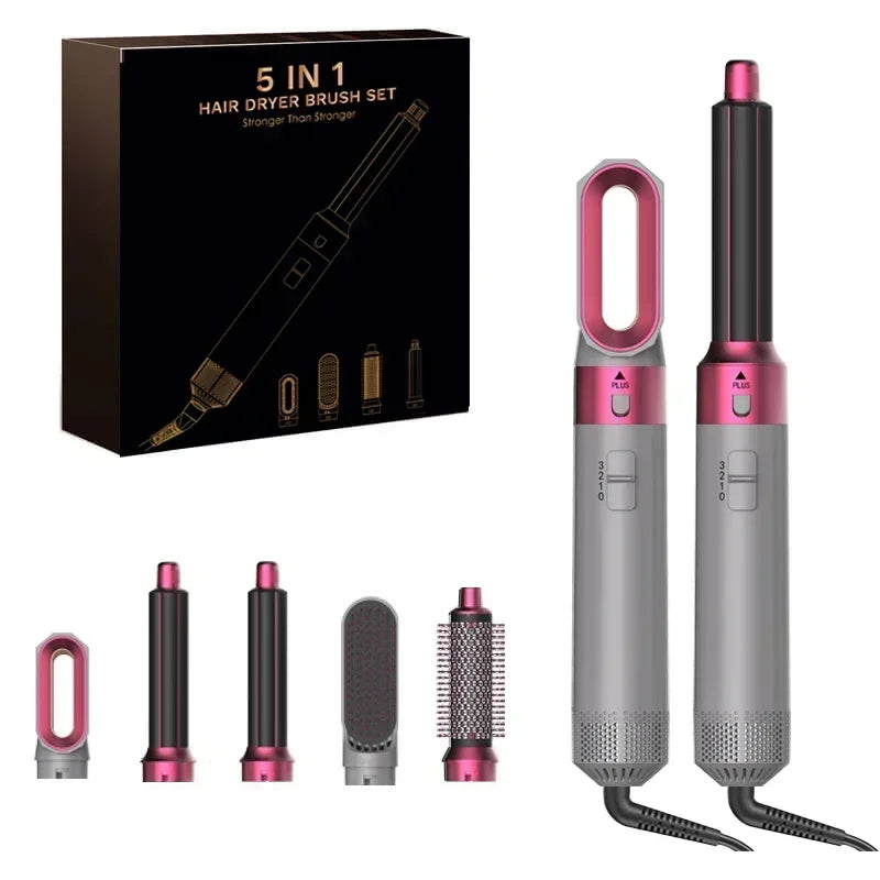 5 In 1 Hair Dryer And Hot Air Comb Brush